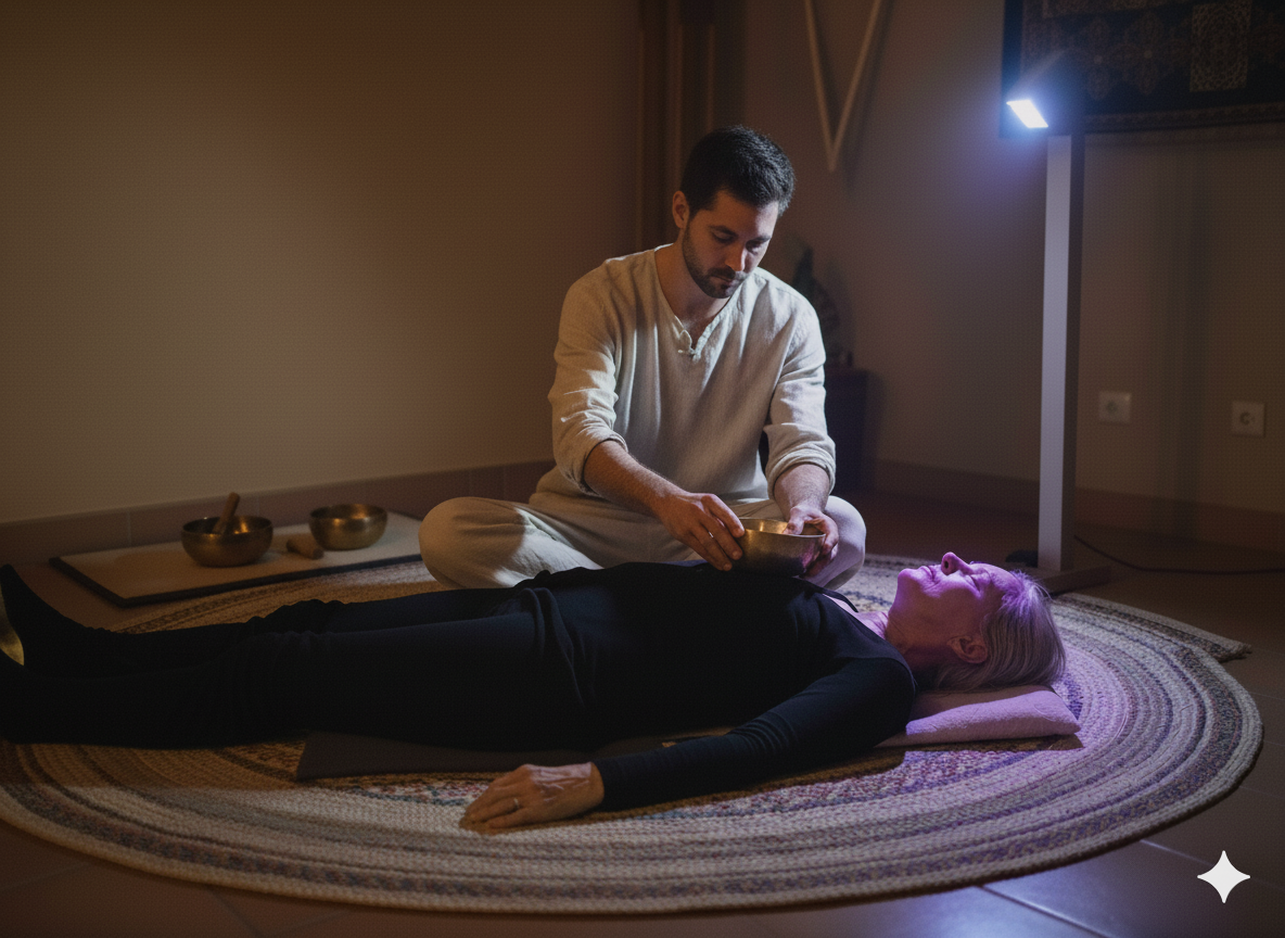 Seance d'hypno-sono-chroma, experience sensorielle integrative